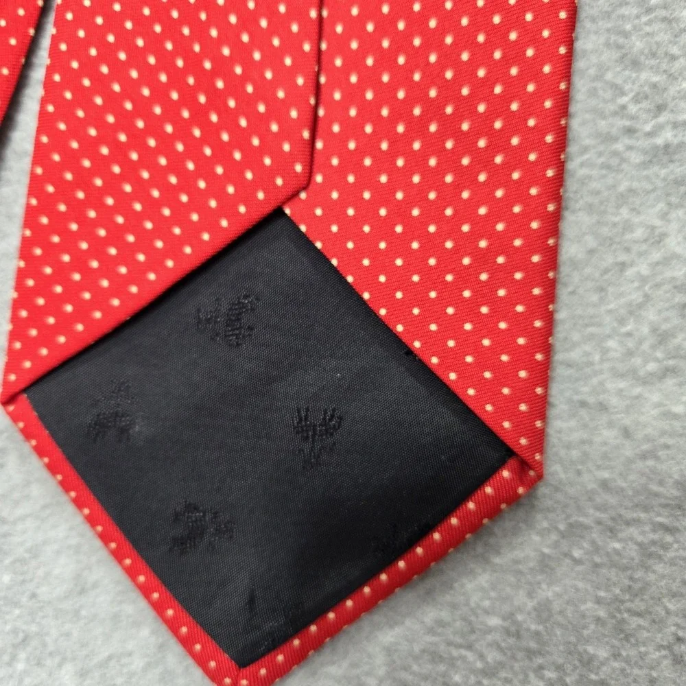 Brooks Brothers‎ Tie Mens Red Silk Polka Dot Made In USA Classic Necktie Formal